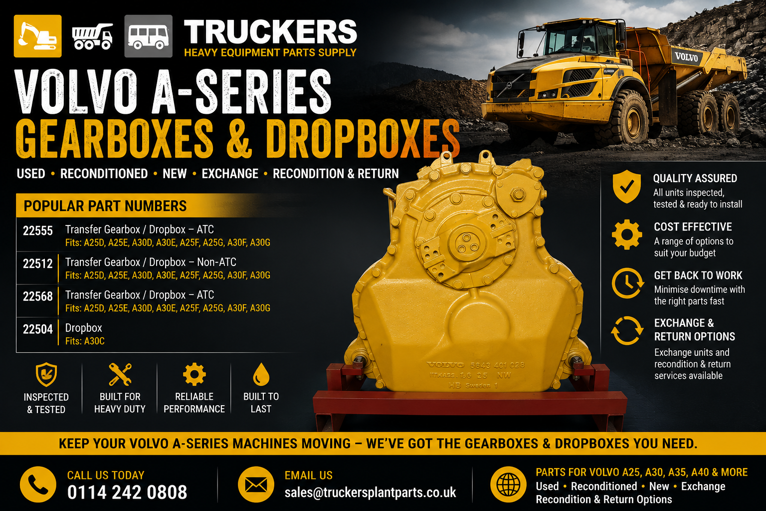 Volvo A-Series Gearboxes & Dropboxes – Used, Reconditioned & Replacement Units post thumbnail image